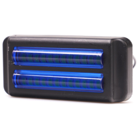 Lampa stroboscop auto, albastra, 12V-24V, 24 LED albastru, 8W IP6K9K [2]