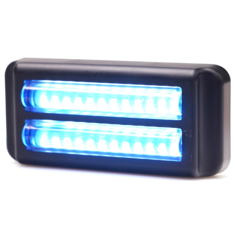 Stroboscoape Auto - Lampa stroboscop auto, albastra, 12V-24V, 24 LED albastru, 8W IP6K9K