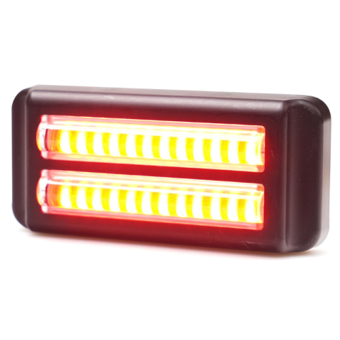 Stroboscoape Auto - Lampa stroboscop auto, rosie, 12V-24V, 24 LED rosu, IP6K9K