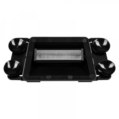 Stroboscoape Auto - Lampa stroboscop lumina Portocalie cu ventuze, pentru parbriz, 3 moduri, 12/24V