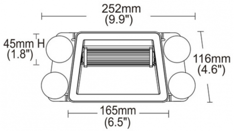 Lampa stroboscop lumina Portocalie cu ventuze, pentru parbriz, 3 moduri, 12/24V [3]