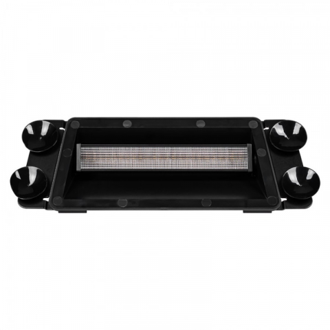 Stroboscoape Auto - Lampa stroboscopica LED cu ventuze 33.2 x 11.6cm, portocaliu, fixare in parbriz