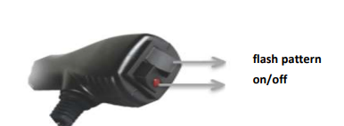 Lampa stroboscopica LED cu ventuze 33.22 x 11.6cm, albastru, fixare in parbriz [5]