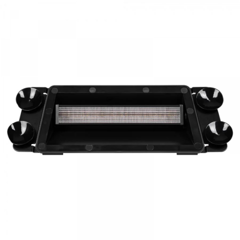 Stroboscoape Auto - Lampa stroboscopica LED cu ventuze 33.22 x 11.6cm, albastru, fixare in parbriz