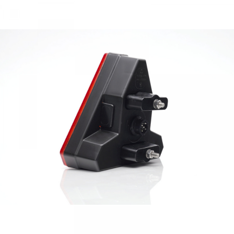 Lampa triunghiulara LED multifunctionala spate, tripla cu 5 functii, 12/24V, 16.3 x 14.3cm, mufa 5 Pini Baionet [4]