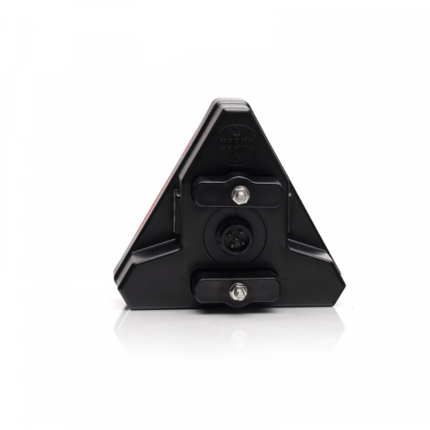 Lampa triunghiulara LED multifunctionala spate, tripla cu 5 functii, 12/24V, 16.3 x 14.3cm, mufa 5 Pini Baionet [5]
