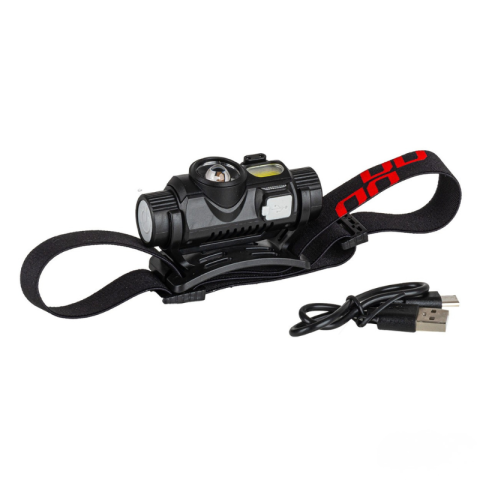 Lanterna frontala led XPG+COB, senzor miscare, acumulator 1200Mah, cablu usb, reglabila [8]