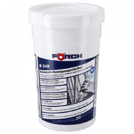 Degripante, lubrifianti, creme si adezivi - Lavete speciale umede pentru curatarea si lustruirea de Inox, R548 - Foerch 6130 9107