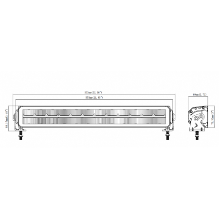 Led Bar cu pozitie, 1224V, 7927LM, 55.5cm - Truck LED L3423 [2]