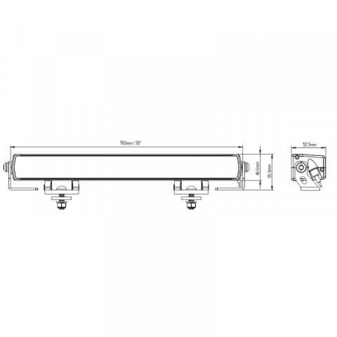 Led Bar cu pozitie alba si galbena + faza (2 moduri), 76.3cm, 12/24V, 14200Lm, Apus PRO [3]