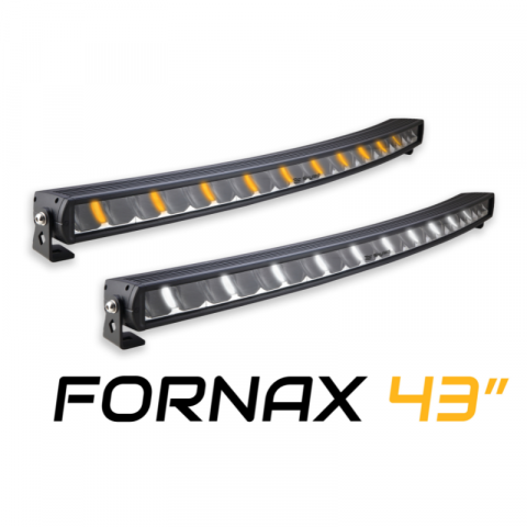 Led Bar - Led bar FORNAX 43”, 110cm, 24600Lm, 12/24V, curbat cu pozitie dinamica alba si portocalie