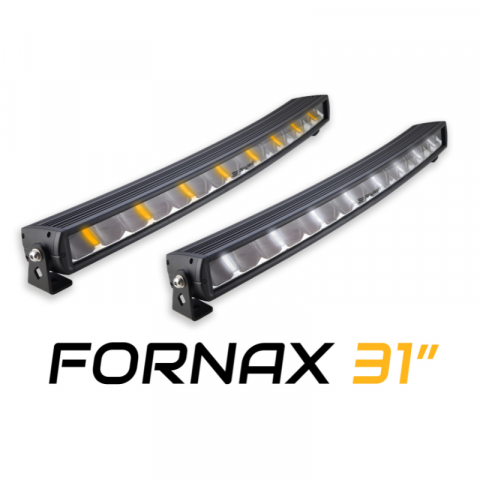 Led Bar - Led bar FORNAX 31”, 81.3cm, 19200Lm, 12/24V, curbat cu pozitie dinamica alba si portocalie