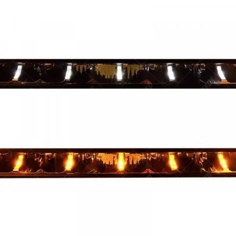 Led bar FORNAX 31”, 81.3cm, 19200Lm, 12/24V, curbat cu pozitie dinamica alba si portocalie [1]