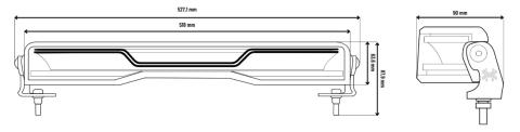 LED Bar X SPIDER VENOM, 108 LED-uri, 52.7 cm, IP69K, pozitie dinamica / Hello Efect [7]