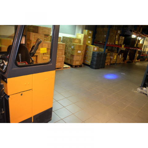 Lumina de avertizare, Proiector Albastru, 6W, 540Lm, IP69 [2]