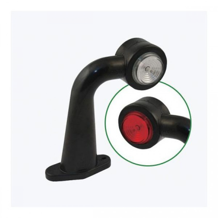 Lampa gabarit cu Brat, picior la 90° LED DLG 002, dispersor rosu si alb - EGKAL DLG002 (3) [1]