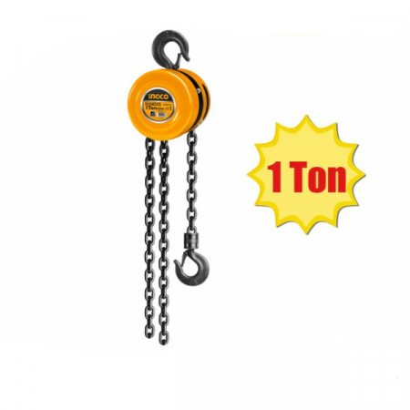 Macara cu lant, Palan manual, Scripete , 3 metri, 1 tone - INGCO  HCBK0101 [2]