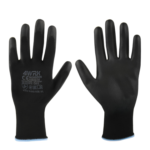 Echipamente de protectie si siguranta - Manusi de lucru MONSOON XKS6002, Negru, cu acoperire PU