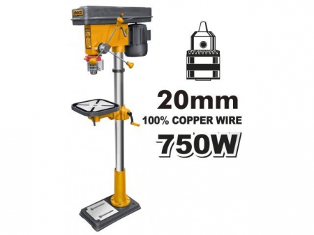 Scule electrice - Masina de gaurit cu coloana, 750w, 16 trepte de viteza, motor bobinaj cupru