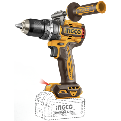 Masina de insurubat cu impact 20V, Brushless, 96Nm, mandrina metalica 13mm, 2 viteze