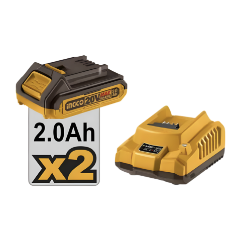 Masina de insurubat cu impact, 20V, motor fara perii, 285 Nm, 2 acumulatori 2.0Ah, accesorii incluse [2]