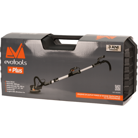 Masina Slefuit Pereti Telescopica, 750W, 150-180cm, Autoaspirare, LED [1]