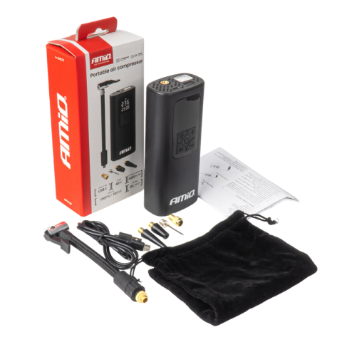 Pistol umflat roti cu acumulator 4000mAh, portabil, fara fir, 10 bari, display digital, USB-C [11]