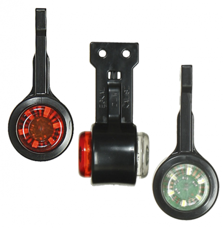 Lampi Gabarit LED - Mini Lampa gabarit cu 6 LED-uri, dispersor rosu si alb - EGKAL DLW3