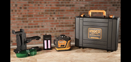 Nivela laser multi-linie, 3D, cu valiza, baterii reincarcabile + suport universal [14]