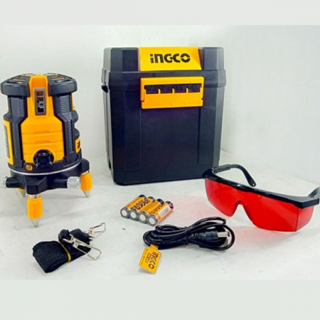 Nivela laser multi-linie, o linie orizontala, 4 linii verticale si punct de plumb vertical, rotativ [2]