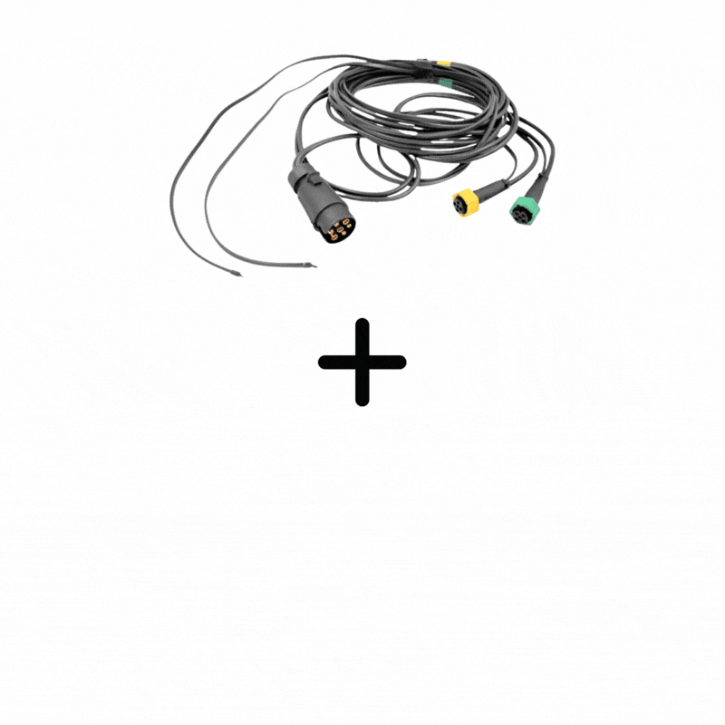 Pachet iluminare remorca FT-088 – triple + cablaj 4,5 m, 7Pini [7]