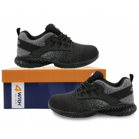 Pantofi de lucru LIBRA OB, gri/negru, usori si respirabili, talpa antiderapanta SRC [4]