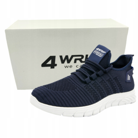 Pantofi de lucru respirabili MERGA NW, talpa PVC flexibila, bleumarin alb [3]