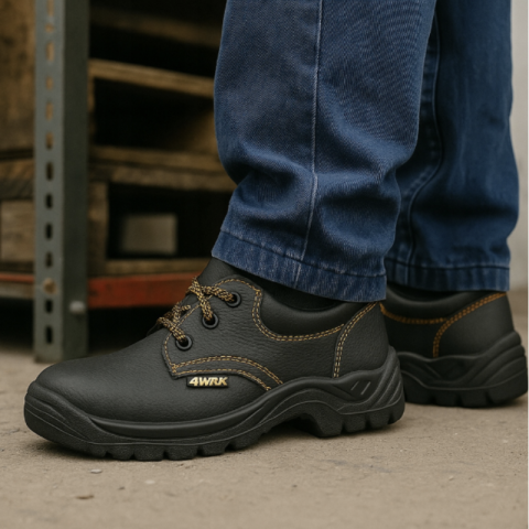 Pantofi de protectie Castor S3 SRC, piele naturala, cu bombeu metalic si talpa antiderapanta [1]