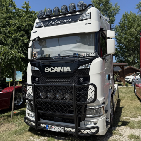 Noutati - Parasolar camion, Scania NG S si R 2016, adancime 35 cm, 2 decupaje lumini