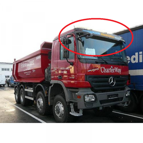 Parasolare si accesorii - Parasolar Mercedes Benz Actros MP2, cabina standard cu oglinda