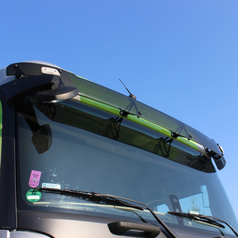 Parasolar pentru Mercedes Benz Actros MP4, StreamSpace, Arocs, cabina StreamSpace 2500mm, cu oglinda [1]