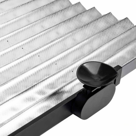 Parasolar Pliabil pentru Parbriz Auto, 155 x 70 cm, cu Ventuze, Protectie Solara Universala [2]