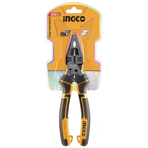 Clesti si patenti - Patent multifunctional 8 in 1, 20cm, otel Cr-V, acoperire teflon, maner TPR ergonomic