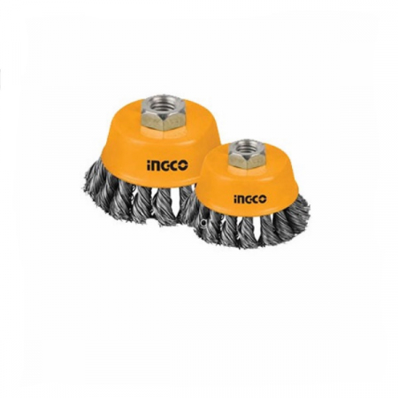 Perie sarma rotativa cu toroane, 75mm - INGCO  WB20751 [2]