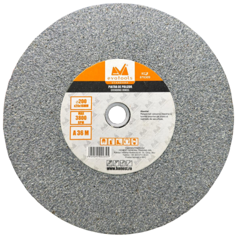 Accesorii Diverse - Piatra polizor 20x2x1,6 cm, granulatie 36, pentru slefuire metal