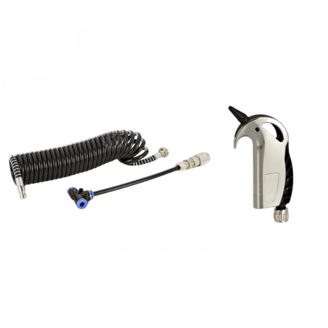 Pistol cu ​​aer comprimat de suflare pentru camioane, universal, carcasa cromata [1]