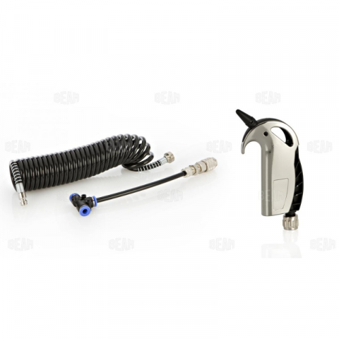 Furtune aer si cuple - Pistol cu ​​aer comprimat de suflare pentru camioane, universal, carcasa cromata