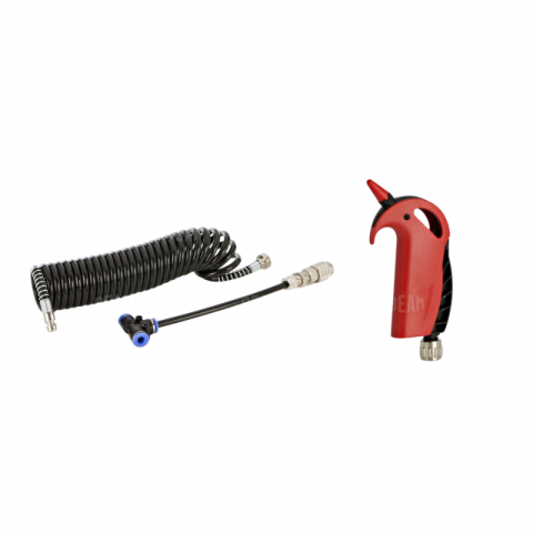 Furtune aer si cuple - Pistol cu ​​aer comprimat de suflare pentru camioane, universal, carcasa rosie