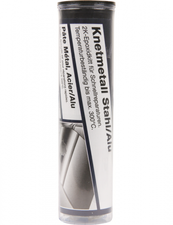 Plastelina metalica epoxy, 2K, pentru otel si aluminiu, chit metalic, 300°C, 56g, Foerch - Foerch 6430 4190