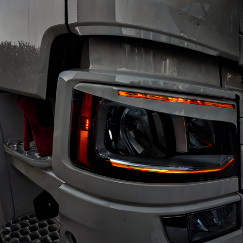 Pleoape far pentru Scania S&R 2016+ cu decupaj pentru pozitie cu LED [3]