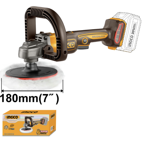 Flexuri si polizoare - Polizor unghiular 20V brushless ,18cm M14 viteza, variabila pentru polish auto