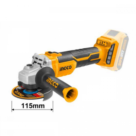 Polizor unghiular pe acumulator 20v, motor fara perii, 115mm [2]