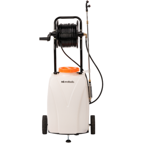 Pompa de Stropit cu Acumulator, Roti de Transport si Furtun 30M, 40L