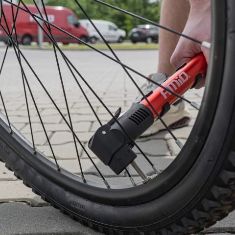 Pompa Manuala Bicicleta PU01 din Aluminiu, 28cm, Valve Presta si Schrader [3]